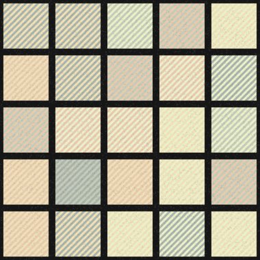 Soyut geometrik desen üretken hesaplama sanatı illüstrasyonu, fayans renk parçalarının taklidi