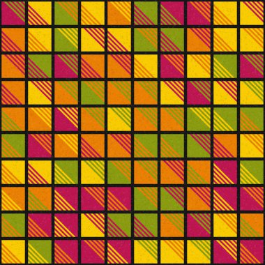 Soyut Geometrik Desen üretken hesaplama sanatı çizimi