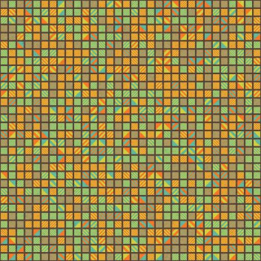 Soyut Geometrik Desen üretken hesaplama sanatı çizimi