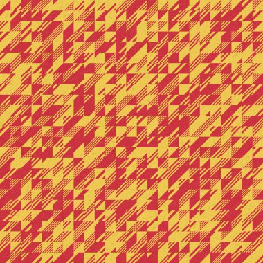 Soyut geometrik desen üretken hesaplama sanatı illüstrasyonu, fayans renk parçalarının taklidi