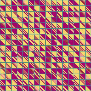 Soyut Geometrik Desen üretken hesaplama sanatı çizimi