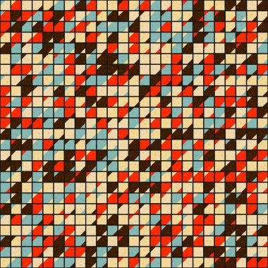 Soyut Geometrik Desen üretken hesaplama sanatı çizimi