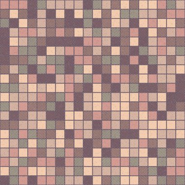 Soyut Geometrik Desen üretken hesaplama sanatı çizimi