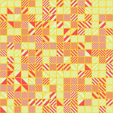 Soyut Geometrik Desen üretken hesaplama sanatı çizimi