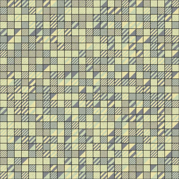 Abstraktní Geometrický Obrazec Generativní Výpočetní Umění Ilustrace Imitace Dlaždic Barevných — Stockový vektor
