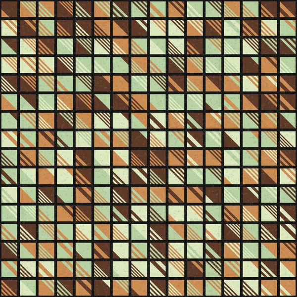 Abstrakte Geometrische Muster Generative Computergrafik Illustration Imitation Von Fliesen Farbteile — Stockvektor