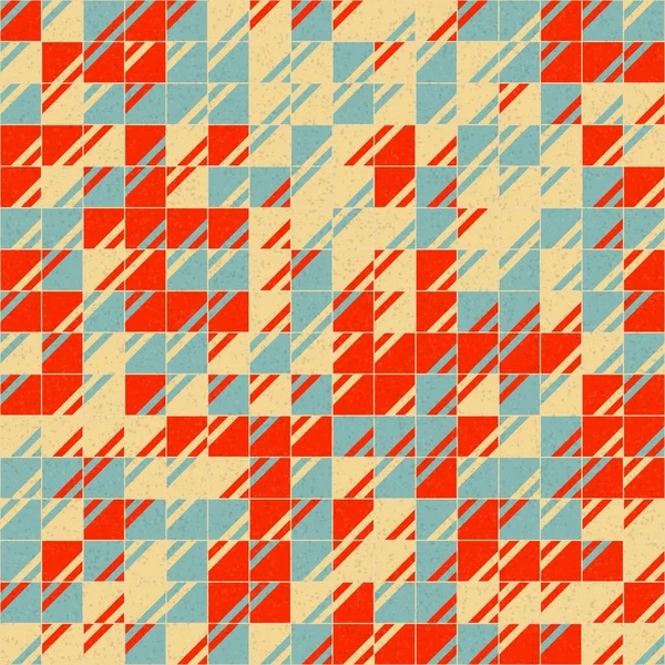 Abstrakcyjny Geometryczny Wzór Generatywna Sztuka Obliczeniowa Ilustracja Imitacja Płytek Kolorowe — Wektor stockowy