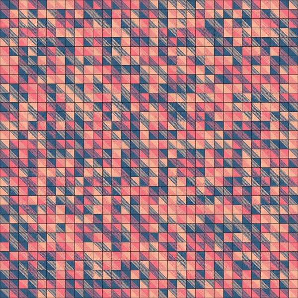 Abstract Geometric Pattern Generative Computational Art Illustration Imitation Tiles Color — Stock Vector