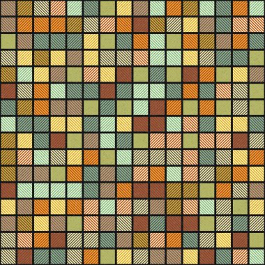 Soyut Geometrik Desen üretken hesaplama sanatı çizimi