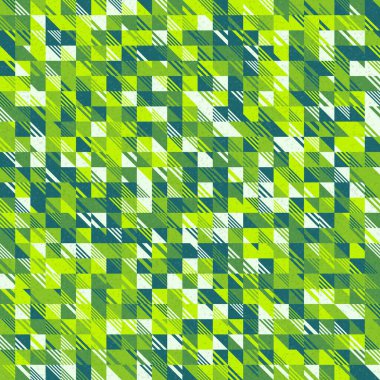 Soyut geometrik desen üretken hesaplama sanatı illüstrasyonu, fayans renk parçalarının taklidi