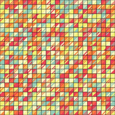 Soyut Geometrik Desen üretken hesaplama sanatı çizimi