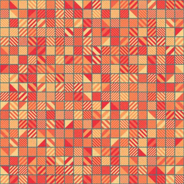 Soyut Geometrik Desen üretken hesaplama sanatı çizimi