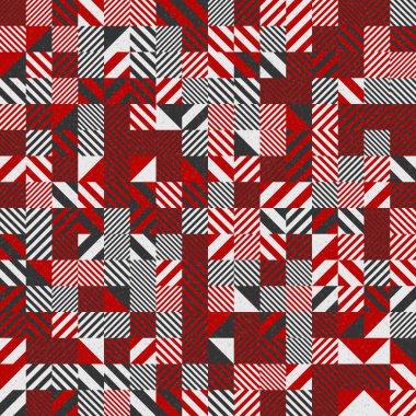 Soyut Geometrik Desen üretken hesaplama sanatı çizimi