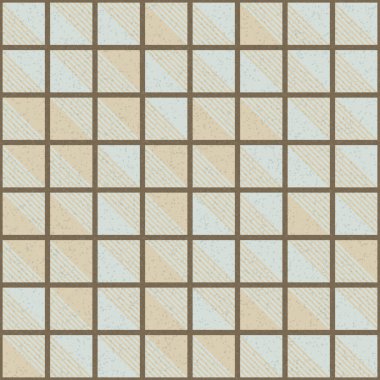 Soyut geometrik desen üretken hesaplama sanatı illüstrasyonu, fayans renk parçalarının taklidi