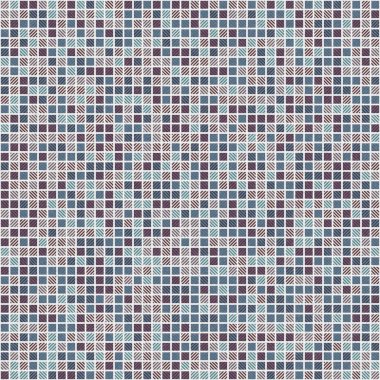 Soyut geometrik desen üretken hesaplama sanatı illüstrasyonu, fayans renk parçalarının taklidi