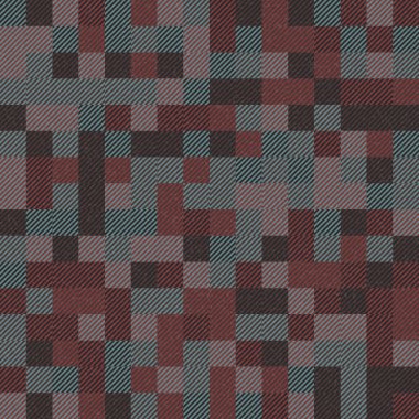 Soyut geometrik desen üretken hesaplama sanatı illüstrasyonu, fayans renk parçalarının taklidi