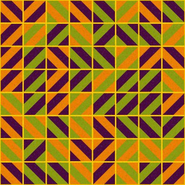 Soyut geometrik desen üretken hesaplama sanatı illüstrasyonu, fayans renk parçalarının taklidi