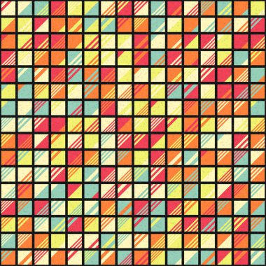 Soyut Geometrik Desen üretken hesaplama sanatı çizimi