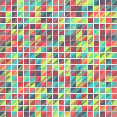 Soyut Geometrik Desen, hesaplama sanatı çizimi