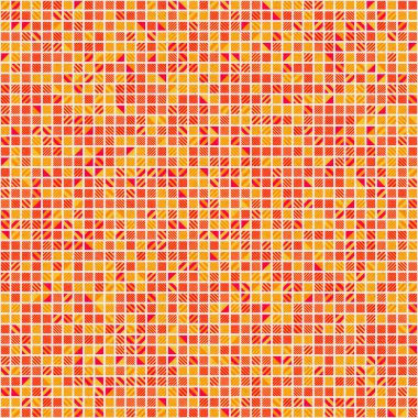 Soyut Geometrik Desen üretken hesaplama sanatı çizimi