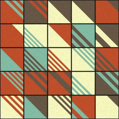 Soyut Geometrik Desen üretken hesaplama sanatı çizimi