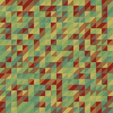 Soyut Geometrik Desen üretken hesaplama sanatı çizimi