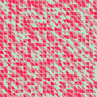 Soyut geometrik desen üretken hesaplama sanatı illüstrasyonu, fayans renk parçalarının taklidi