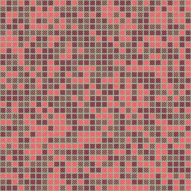 Soyut geometrik desen üretken hesaplama sanatı illüstrasyonu, fayans renk parçalarının taklidi