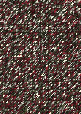 Soyut Geometrik Desen, hesaplama sanatı çizimi