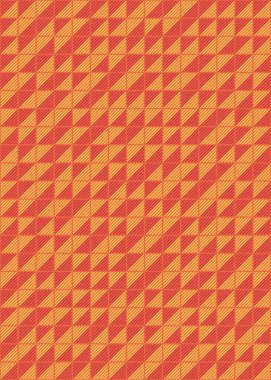 Soyut renk geometrik mozaik desen üretici hesaplama sanatı illüstrasyonu, fayans renk parçalarının taklit edilmesi