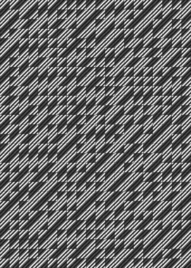 Soyut renk geometrik mozaik desen üretici hesaplama sanatı illüstrasyonu, fayans renk parçalarının taklit edilmesi