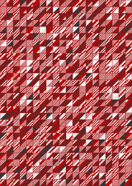 Soyut Geometrik Desen üretken hesaplama sanatı çizimi