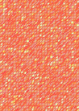 Soyut Geometrik Desen üretken hesaplama sanatı çizimi