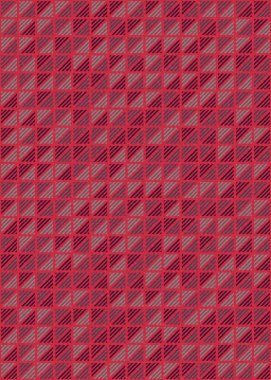 Soyut renk geometrik mozaik desen üretici hesaplama sanatı illüstrasyonu, fayans renk parçalarının taklit edilmesi