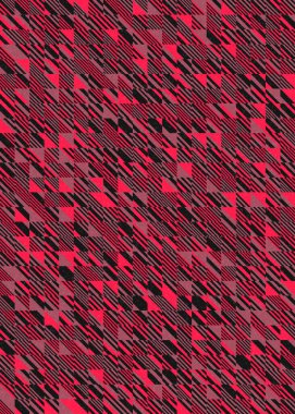 Soyut Geometrik Desen üretken hesaplama sanatı çizimi