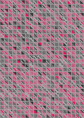 Soyut Geometrik Desen üretken hesaplama sanatı çizimi