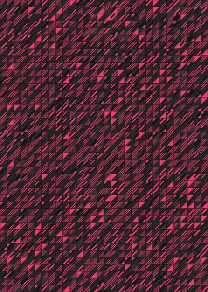 Ilustrasi Seni Komputasi Generatif Mosaik Geometris Warna Abstrak Tiruan Potongan - Stok Vektor