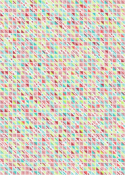 Abstrakte Farbe Geometrische Mosaik Muster Generative Computergestützte Kunst Illustration Nachahmung — Stockvektor