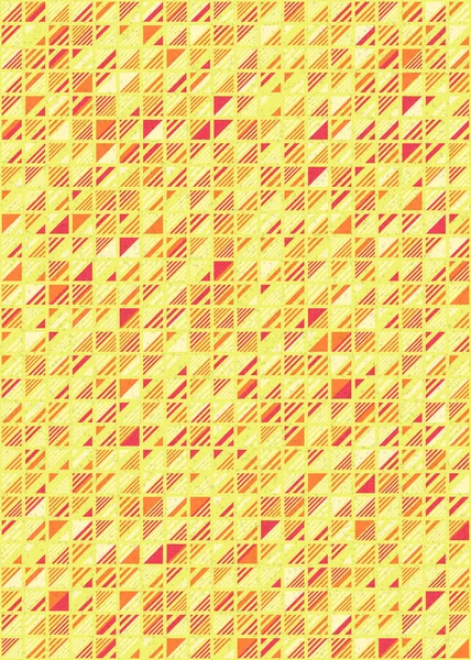 Abstrakte Farbe Geometrische Mosaik Muster Generative Computergestützte Kunst Illustration Nachahmung — Stockvektor