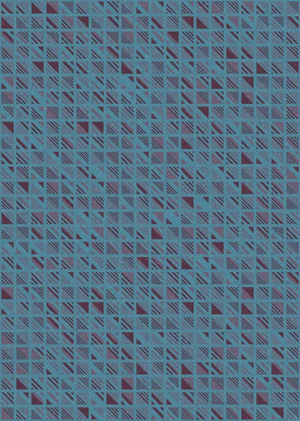 Abstrakt Färg Geometriska Mosaik Mönster Generativ Beräknande Konst Illustration Imitation — Stock vektor