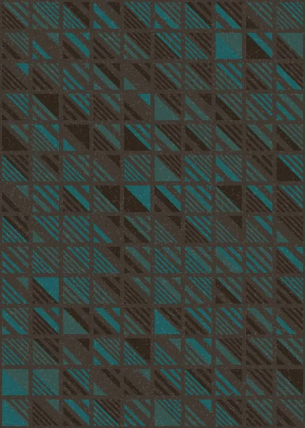 Abstrakte Farbe Geometrische Mosaik Muster Generative Computergestützte Kunst Illustration Nachahmung — Stockvektor