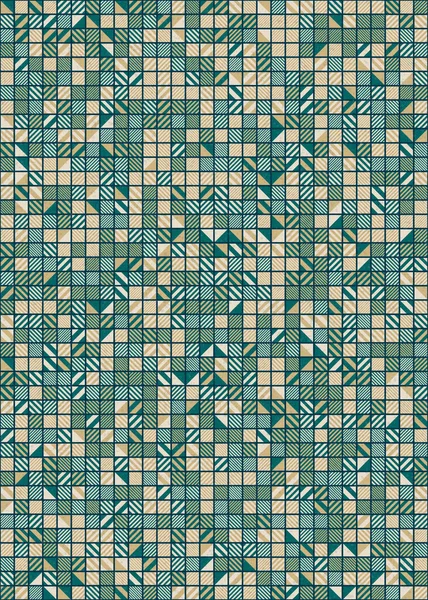 Abstrakte Geometrische Muster Generative Computergestützte Vektorgrafik Illustration — Stockvektor