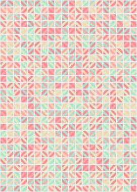 Soyut Geometrik Desen üretken hesaplama sanatı çizimi