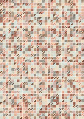 Soyut Geometrik Desen üretken hesaplama sanatı çizimi