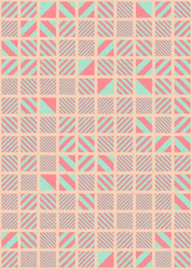 Soyut Geometrik Desen üretken hesaplama sanatı çizimi