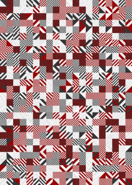 soyut geometrik desen üretken hesaplayıcı vektör sanat çizimi