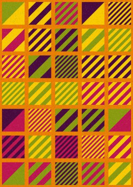 soyut geometrik desen üretken hesaplayıcı vektör sanat çizimi