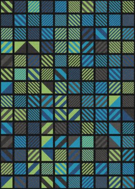 soyut geometrik desen üretken hesaplayıcı vektör sanat çizimi