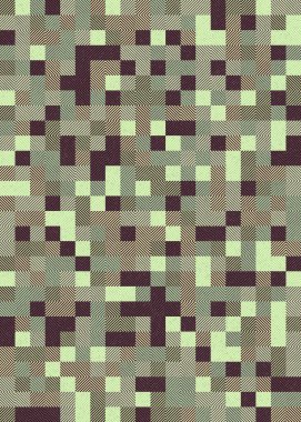 Soyut Geometrik Desen üretken hesaplama sanatı çizimi