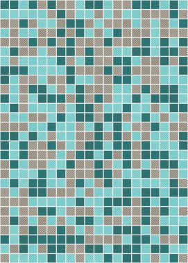 Soyut Geometrik Desen üretken hesaplama sanatı çizimi